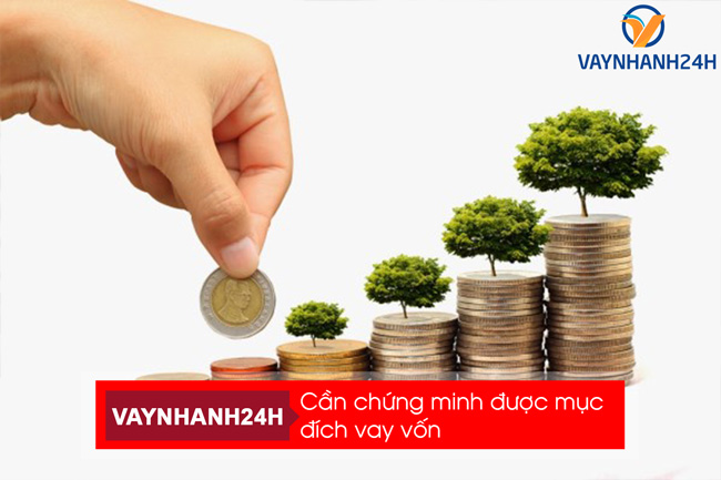 Chứng minh được mục đích vay vốn