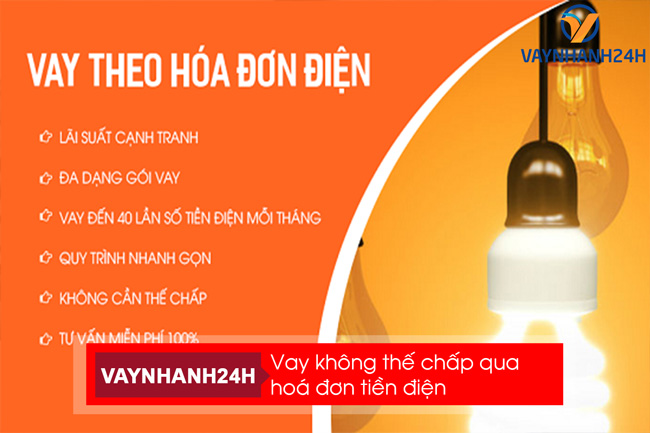 Vay không thế chấp qua hóa đơn diện nước