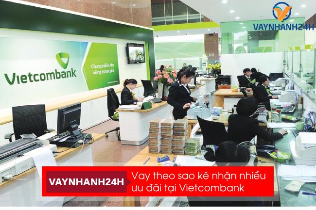 Vay theo sao kê lương ngân hàng Vietcombank với nhiều ưu đãi
